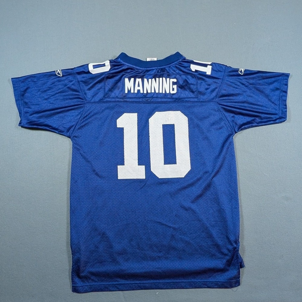 Eli Manning New York Giants Reebok NFL Jersey Youth XL Blue 10 Mesh